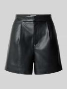 Rich & Royal Shorts in Leder-Optik mit Gesäßtaschen in Black, Größe 36