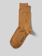 Burlington Socken mit Label-Details im 2er-Pack in Sand, Größe 40-46