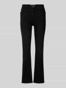 Goldgarn Slim Fit Jeans mit Fransen Modell 'LINDENHOF' in Black, Größe...