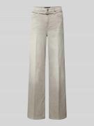 Raffaello Rossi Wide Leg Jeans mit Gürtel Modell 'Sventy B' in Hellgra...