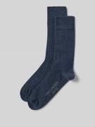 Christian Berg Men Socken mit Label-Print im 2er-Pack in Jeansblau Mel...