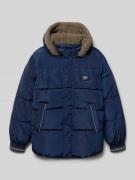 s.Oliver RED LABEL Regular Fit Steppjacke mit Label Patch in Marine, G...