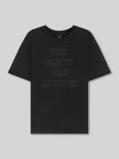 BOSS Orange Relaxed Fit T-Shirt aus reiner Baumwolle in Black, Größe L