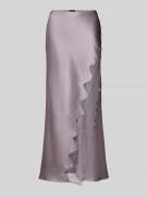 BOSS Orange Maxi-Rock aus Satin Modell 'VLACE' in Flieder, Größe 34
