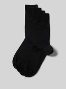 HUGO Socken aus Baumwoll-Mix im 4er-Pack in Black, Größe 39-42