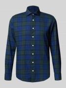 SEIDENSTICKER Slim Fit Business-Hemd mit Kentkragen in Marine, Größe 3...