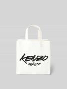 Kenzo Tote Bag mit Label-Print in Weiss, Größe 1