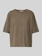 0039 Italy Strickshirt aus Kaschmir-Mix Modell 'Ines' in Taupe, Größe ...