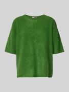 0039 Italy Strickshirt aus Kaschmir-Mix Modell 'Ines' in Hellgruen, Gr...