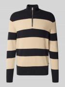 Only & Sons Regular Fit Troyer aus Baumwoll-Mix Modell 'PHIL' in Dunke...