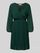 ZABAIONE Knielanges Kleid mit Plisseefalten Modell 'Im44sa' in Dunkelg...