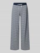 Skiny Wide Fit Pyjama-Hose mit elastischem Bund in Dunkelblau, Größe 4...