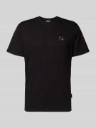 Dedicated T-Shirt mit Motiv-Stitching in Black, Größe L