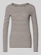 s.Oliver RED LABEL Slim Fit Langarmshirt aus reiner Baumwolle in Dunke...