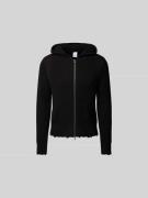 WON HUNDRED Slim Fit Jacke in Strick-Optik in Black, Größe L
