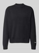 Jack & Jones Strickpullover mit Label-Stitching Modell 'NORREBRO' in B...