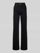 BOSS Orange Straight Fit Jeans aus Baumwoll-Mix Modell 'ADA' in Black,...