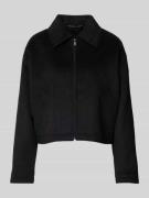 Jake*s Casual Regular Fit Jacke mit Umlegekragen in Black, Größe 40