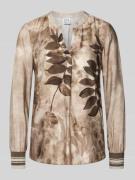 Emily Van den Bergh Blusenshirt aus Viskose mit V-Ausschnitt in Mittel...