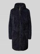 camel active Mantel aus Teddyfell mit Kapuze und Zweiwege-Reißverschlu...