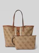 Guess Handtasche im Logo-Design Modell 'ERENIA' in Hellbraun, Größe 1
