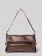 Liu Jo White Pochette mit Label-Applikation in Mittelbraun, Größe 1