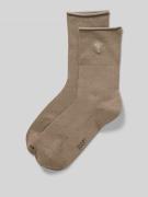 JOOP! Collection Socken mit Label-Stitching in Beige, Größe 35-38