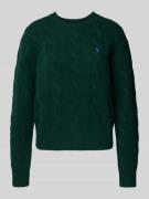 Polo Ralph Lauren Strickpullover mit Zopfmuster und Rundhalsausschnitt...