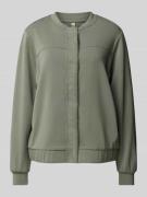 Soyaconcept Sweatjacke mit Druckknopfleiste Modell 'BANU' in Schilf, G...