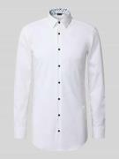 BOSS Slim Fit Businesshemd mit extra langem Arm Modell 'HANK' in Weiss...
