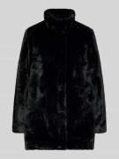 Only Regular Fit Mantel in Kunstfell-Optik Modell 'VIDA' in Black, Grö...