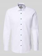 OLYMP Level Five Slim Fit Businesshemd aus Baumwoll-Mix in Weiss, Größ...
