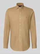 Polo Ralph Lauren Custom Fit Freizeithemd mit Label-Stitching in Camel...