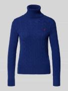 Polo Ralph Lauren Slim Fit Rollkragenpullover mit Label-Stitching in D...