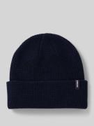 MCNEAL Mütze aus Viskose-Mix mit Strukturmuster in Marine, Größe 1