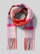 Pieces Schal mit Allover-Muster Modell 'BEA' in Hellrosa, Größe 1