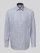 ETERNA Comfort Fit Businesshemd mit Knopfleiste in Marine, Größe 39