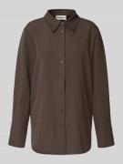 My Essential Wardrobe Hemdbluse mit Knopfleiste Modell 'Vitta' in Scho...