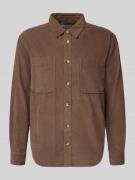 Only & Sons Loose Fit Freizeithemd aus reiner Baumwolle Modell 'ALP' i...