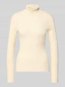 Pieces Slim Fit Rollkragenpullover aus geripptem Viskose-Mix Modell 'M...