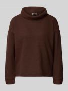 Tom Tailor Relaxed Fit Sweatshirt mit Stehkragen in Hazel, Größe L