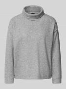 Tom Tailor Relaxed Fit Sweatshirt mit Stehkragen in Hellgrau Melange, ...