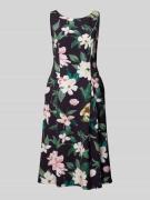 Vera Mont Knielanges Cocktailkleid mit Rundhalsausschnitt in Dunkelbla...