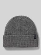 MCNEAL Mütze aus Viskose-Mix mit Strukturmuster in Hellgrau Melange, G...