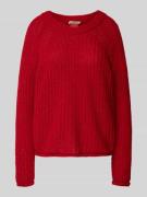Smith and Soul Relaxed Fit Strickpullover mit Mohair-Anteil in Rot, Gr...