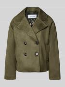 More & More Blazer mit Reverskragen in Oliv, Größe 34