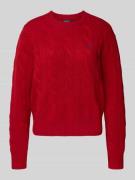 Polo Ralph Lauren Strickpullover mit Zopfmuster und Rundhalsausschnitt...
