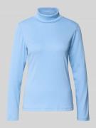 Tom Tailor Slim Fit Turtleneck aus Baumwoll-Mix in Hellblau, Größe M