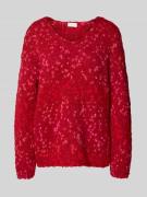 Milano Italy Strickpullover mit V-Ausschnitt und überschnittenen Schul...