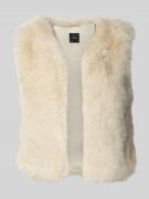 Zero Weste aus Kunstfell in Sand, Größe S